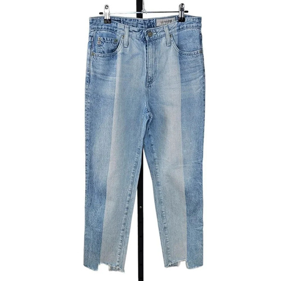 AG Adriano Goldschmied The Phoebe Vintage High Waisted Tapered Leg Raw Edge  28 - Picture 2 of 10